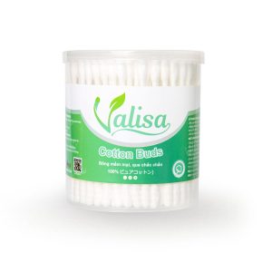 Tăm bông vệ sinh thân nhựa Valisa (hộp xoay) VH03
